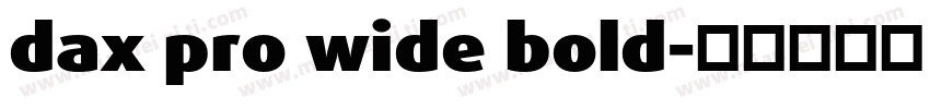 dax pro wide bold字体转换